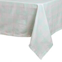 Laura Park Designs TABLE & DRINKWARE Gingham Aqua Tablecloth