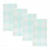 Laura Park Designs Gingham Aqua Dinner Napkins TABLE & DRINKWARE