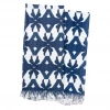 Laura Park Designs BED & SOFA Palm Navy Throw Blanket