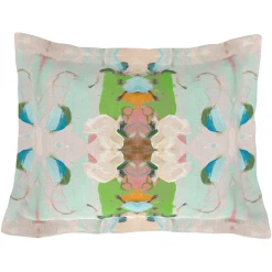 Laura Park Designs Monet's Garden Green Sham