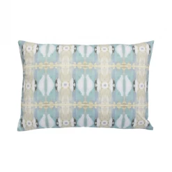 Laura Park Designs Little Chapel Light Blue Linen Throw Pillow