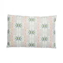 Laura Park Designs Miss Ella Teal Linen Throw Pillow