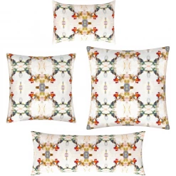 Laura Park Designs BED & SOFA Orchid Blossom Linen Throw Pillow