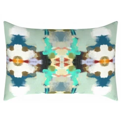 Laura Park Designs Orchid Blossom Royal Blue Throw Pillow