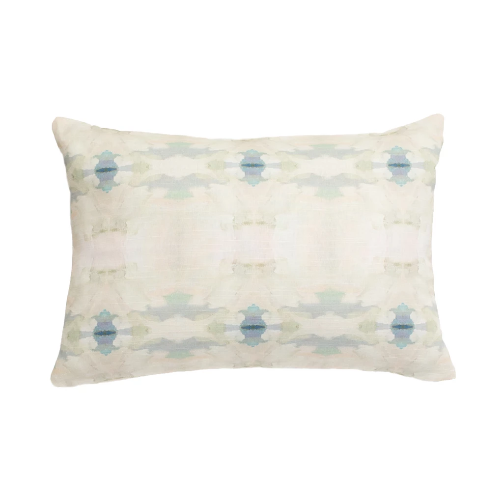 Laura Park Designs BED & SOFA Coral Bay Blue Linen Throw Pillow 1 Laura Park Designs BED & SOFA Coral Bay Blue Linen Throw Pillow