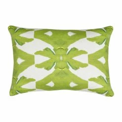 Laura Park Designs Palm Green Linen Throw Pillow BED & SOFA