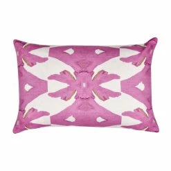 Laura Park Designs BED & SOFA Palm Pink Linen Pillow