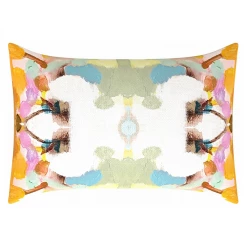 Laura Park Designs Orange Crush Linen Throw Pillow
