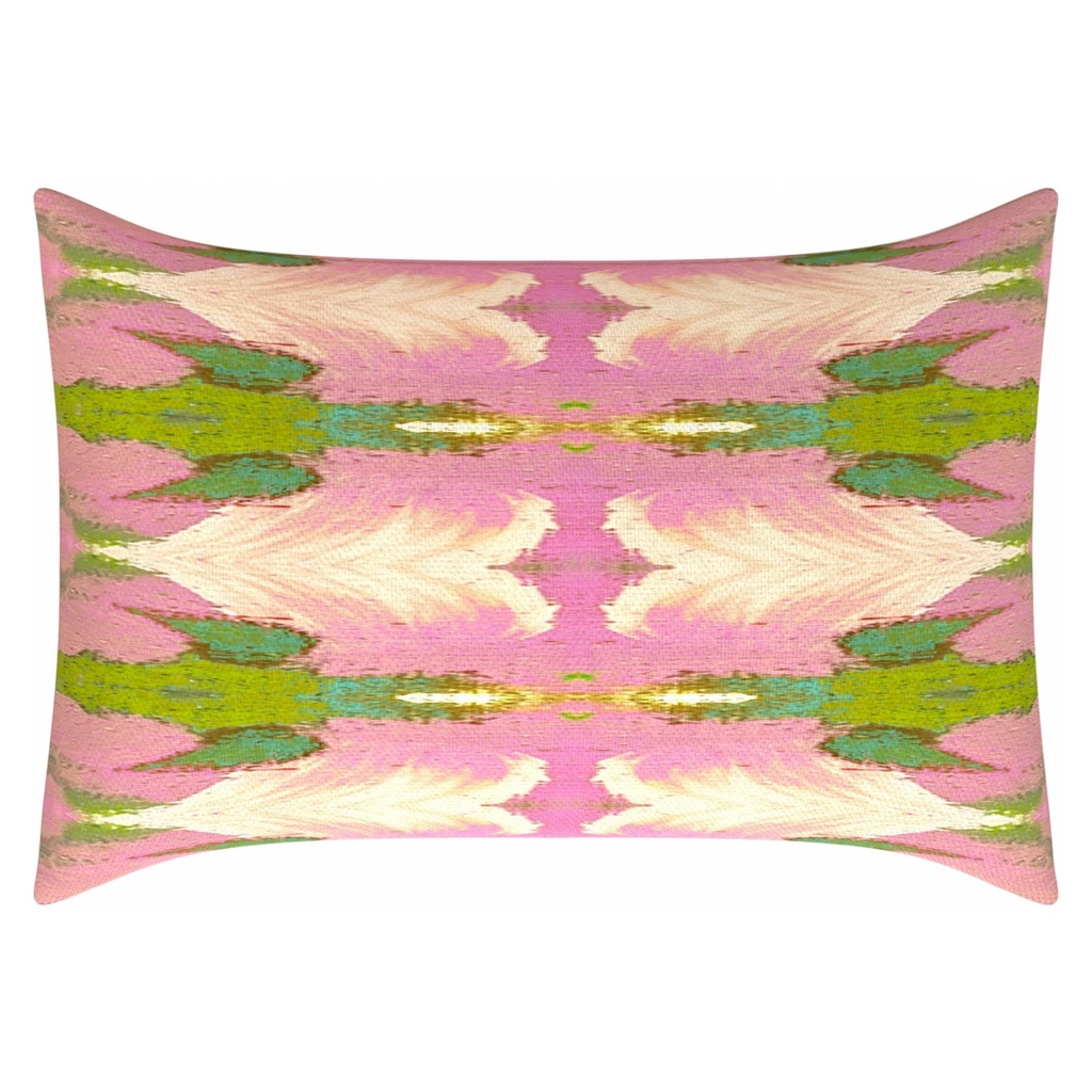 Laura Park Designs Cabana Pink Linen Throw Pillow BED & SOFA 3 Laura Park Designs Cabana Pink Linen Throw Pillow BED & SOFA