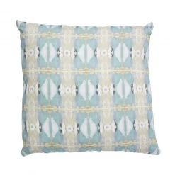 Laura Park Designs Little Chapel Light Blue Linen Throw Pillow