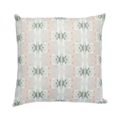 Laura Park Designs Miss Ella Teal Linen Throw Pillow