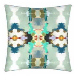 Laura Park Designs Orchid Blossom Royal Blue Throw Pillow