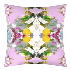 Laura Park Designs BED & SOFA Poppy Pink Linen Throw Pillow