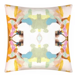 Laura Park Designs Orange Crush Linen Throw Pillow