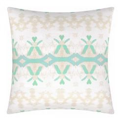 Laura Park Designs Parisian Aqua Linen Throw Pillow BED & SOFA