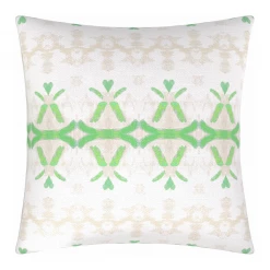 Laura Park Designs Parisian Green Linen Throw Pillow