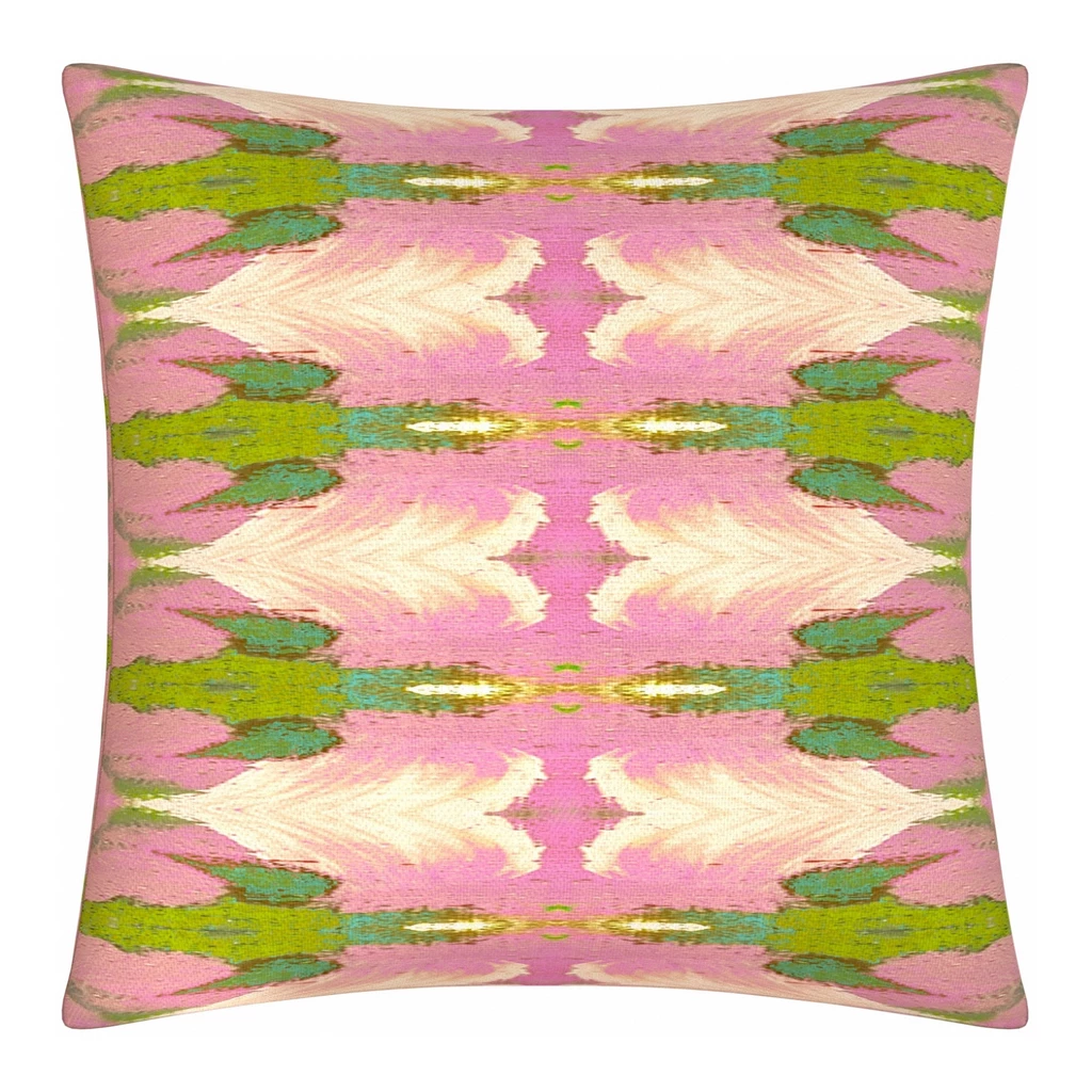 Laura Park Designs Cabana Pink Linen Throw Pillow BED & SOFA 1 Laura Park Designs Cabana Pink Linen Throw Pillow BED & SOFA