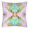 Laura Park Designs BED & SOFA Stained Glass Lavender Linen Throw Pillow