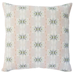 Laura Park Designs Miss Ella Teal Linen Throw Pillow