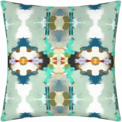 Laura Park Designs Orchid Blossom Royal Blue Throw Pillow