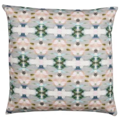 Laura Park Designs Indigo Girl Green Linen Pillow BED & SOFA