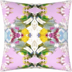 Laura Park Designs BED & SOFA Poppy Pink Linen Throw Pillow