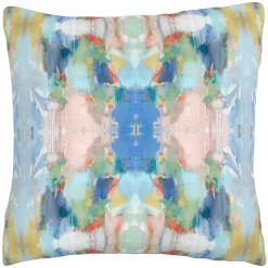 Laura Park Designs Anna Pink Linen Throw Pillow