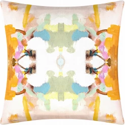 Laura Park Designs Orange Crush Linen Throw Pillow