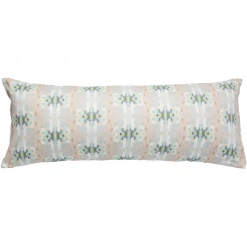 Laura Park Designs Miss Ella Teal Linen Throw Pillow