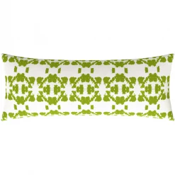 Laura Park Designs Mosaic Green Linen Throw Pillow