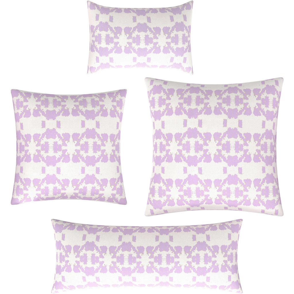 Laura Park Designs Mosaic Lavender Linen Throw Pillow BED & SOFA 6 Laura Park Designs Mosaic Lavender Linen Throw Pillow BED & SOFA