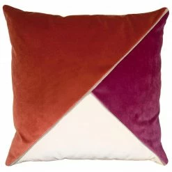 Square Feathers Harlow Shrimp Throw Pillow