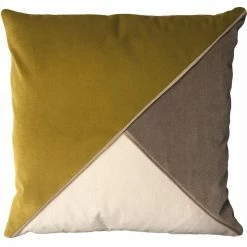 Square Feathers Harlow Wasabi Throw Pillow