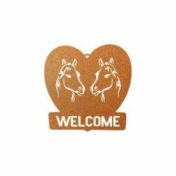 Precision Metal Art Window, Wall & Art Horse Welcome Sign