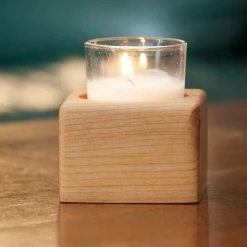 Blue Valley Woodworks PERSONAL PAMPERING Votive Candle Holder