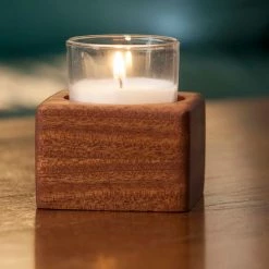 Blue Valley Woodworks PERSONAL PAMPERING Votive Candle Holder