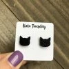Kate Tuesday Black Cat Earrings JEWELRY & ACCESSORIES