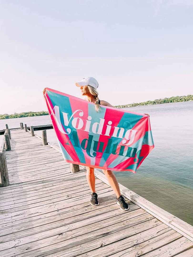 Katydid PERSONAL PAMPERING Avoiding Adulting Quick Dry Beach Towel 1 Katydid PERSONAL PAMPERING Avoiding Adulting Quick Dry Beach Towel