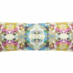 Laura Park Designs Indigo Girl Blue Linen Pillow