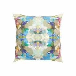Laura Park Designs Indigo Girl Blue Linen Pillow