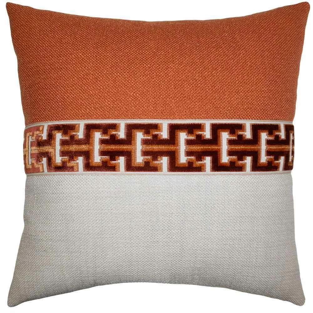 Square Feathers Jager Saffron Throw Pillow BED & SOFA 1 Square Feathers Jager Saffron Throw Pillow BED & SOFA