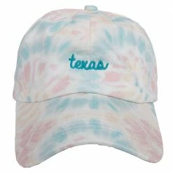Katydid Texas Cursive Tie Dye Baseball Cap CAPS & HATS