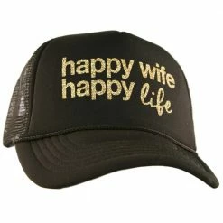 Katydid Happy Wife Happy Life Trucker Hat
