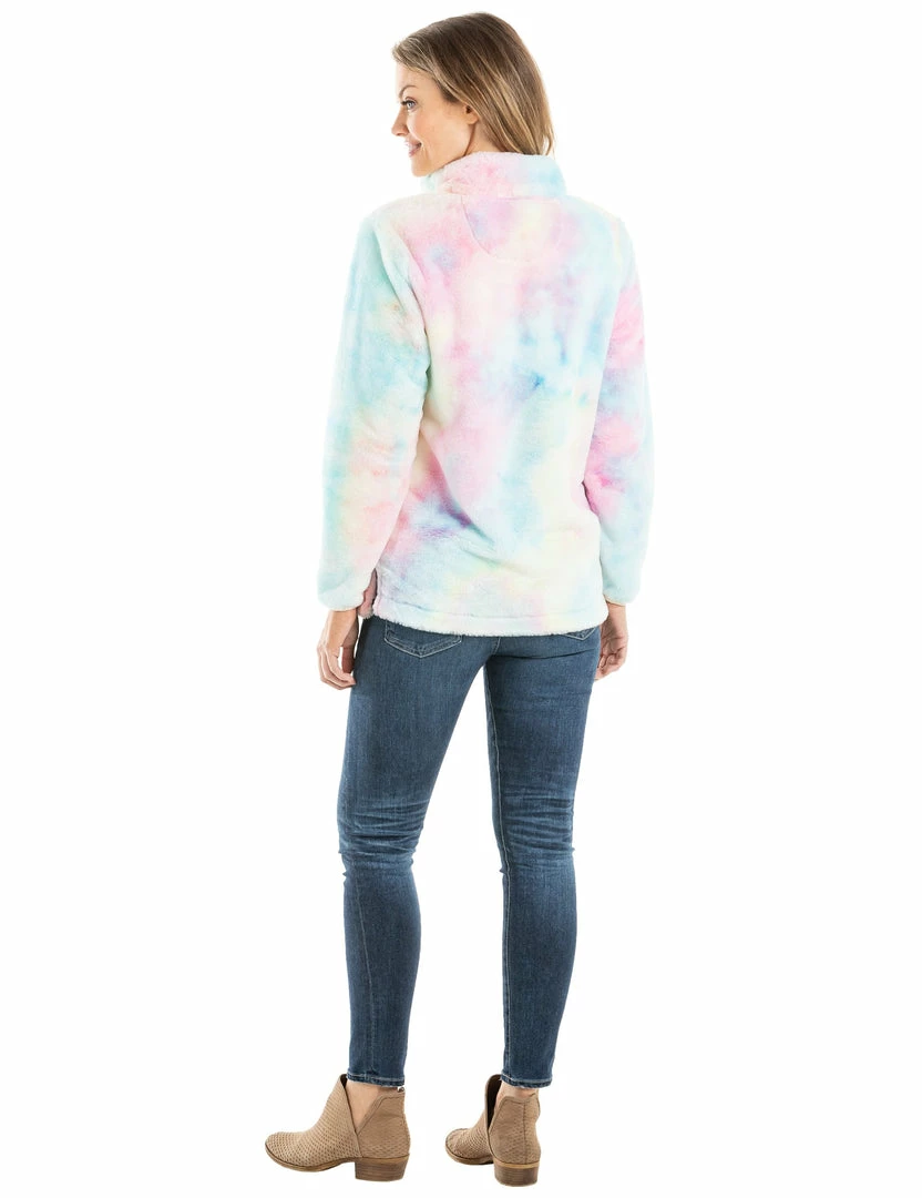 Katydid TEES, TOPS & PULLOVERS Tie Dye Faux Fur Women's Sherpa Pullover (#1) 3 Katydid TEES, TOPS & PULLOVERS Tie Dye Faux Fur Women's Sherpa Pullover (#1)