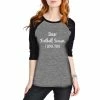 Katydid Dear Football Season I Love You Women's Raglan Tee Shirt