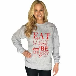 Katydid Eat, Drink, And Be Merry Women's Sweatshirt TEES, TOPS & PULLOVERS