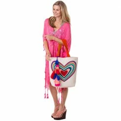Katydid Heart Beach Bag 4 Katydid Heart Beach Bag