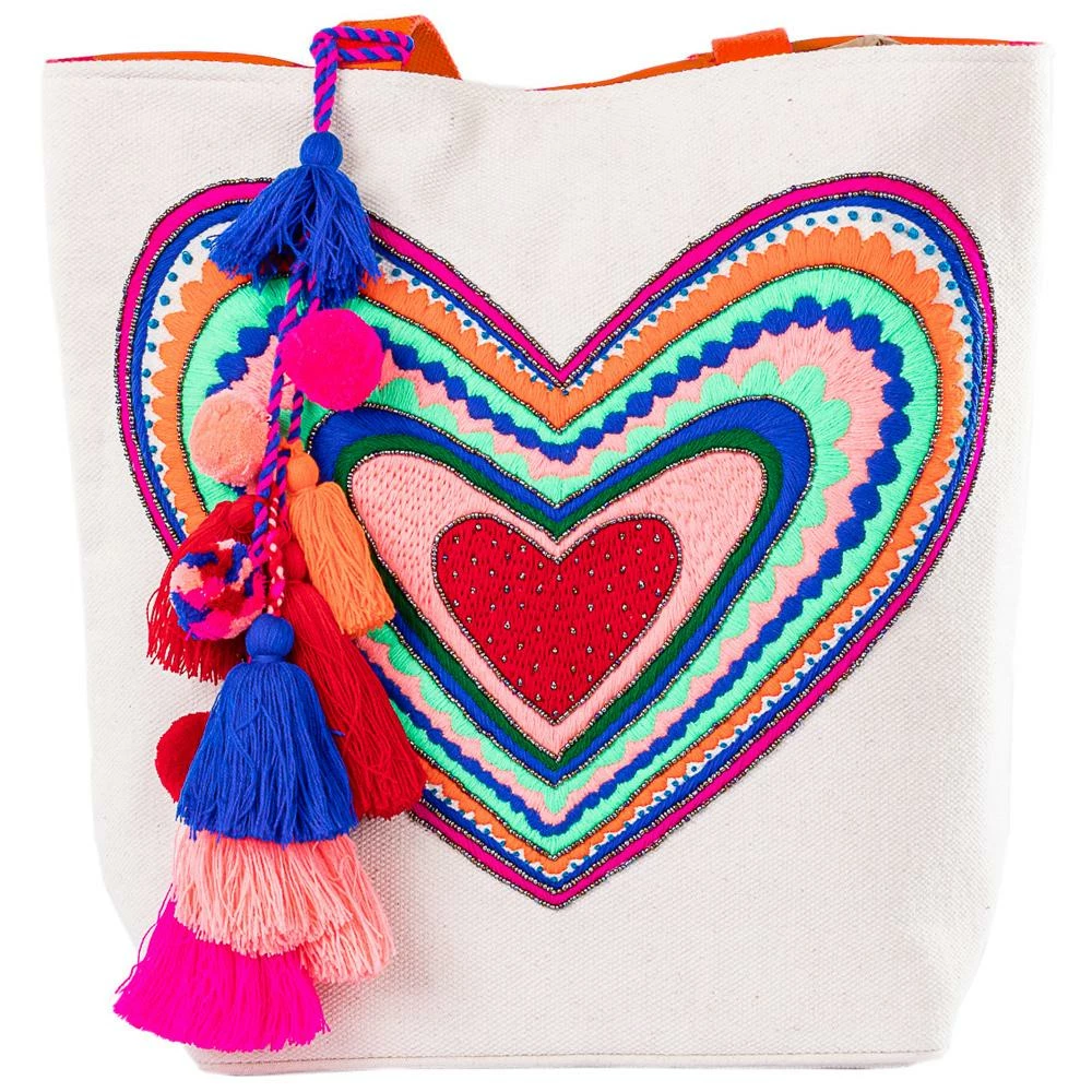 Katydid Heart Beach Bag 3 Katydid Heart Beach Bag