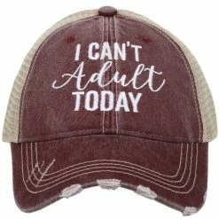 Katydid I Can't Adult Today Trucker Hat CAPS & HATS