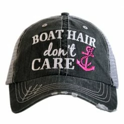 Katydid Boat Hair Don't Care Trucker Hat